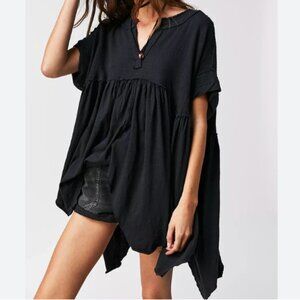 Free People Sugar Rush babydoll tunic black | M